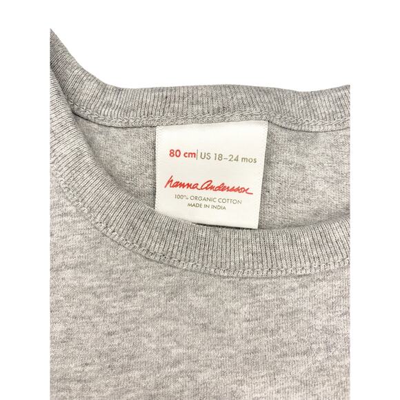 Hanna Andersson Reindeer Graphic Shirt Size 80cm (18-24 Months) - Picture 4 of 4